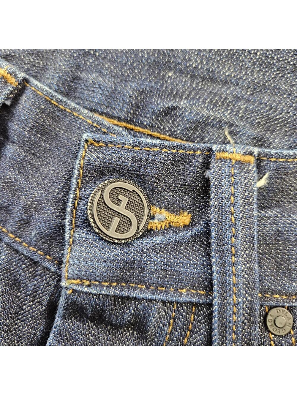 DYLAN GEORGE Selvedge Jeans 5700CS Straight Dark Wash 31 (fits 30x31) USA Made - Picture 3 of 15